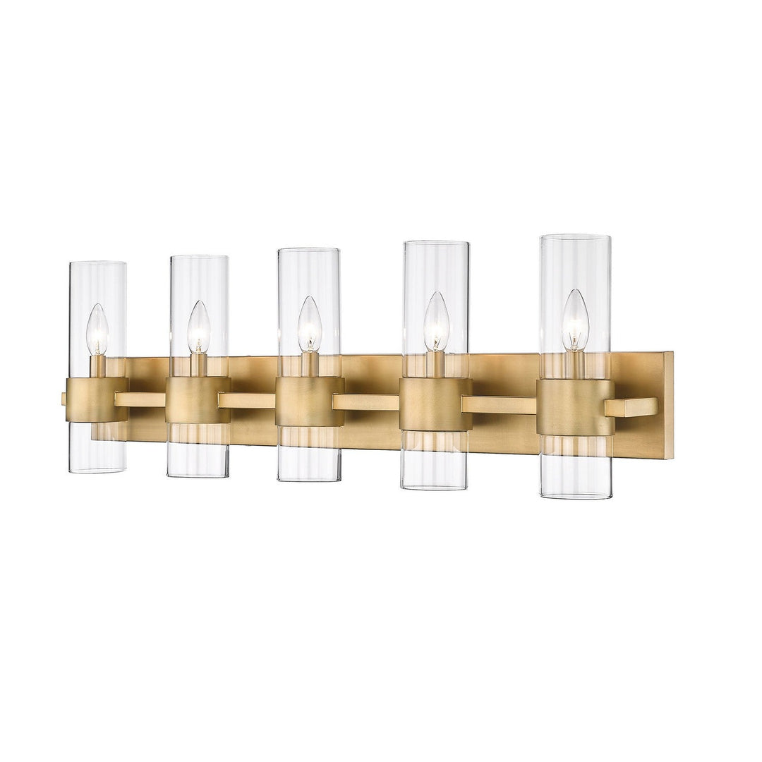 Z-Lite Lawson 343-5V-RB Bath Vanity Light 38 in. wide - Rubbed Brass