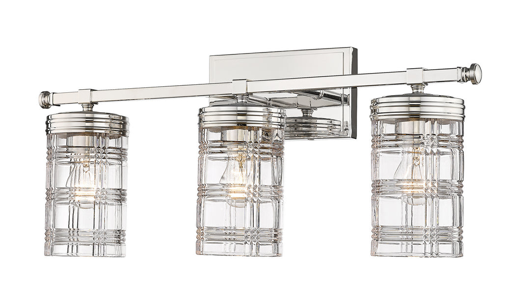 Z-Lite Archer 344-3V-PN Bath Vanity Light 25 in. wide - Polished Nickel
