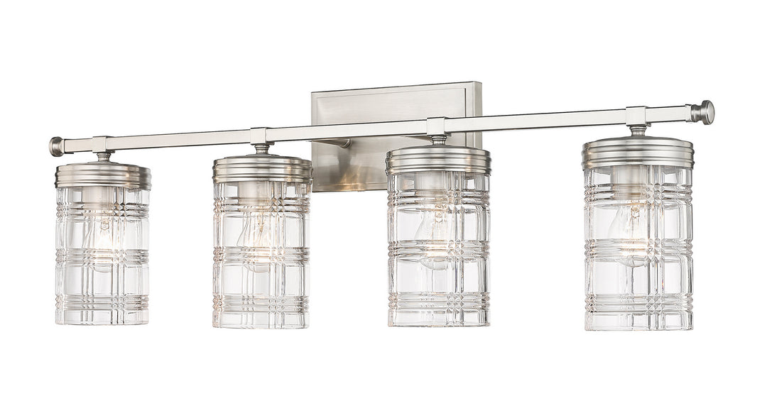 Z-Lite Archer 344-4V-BN Bath Vanity Light 33 in. wide - Brushed Nickel