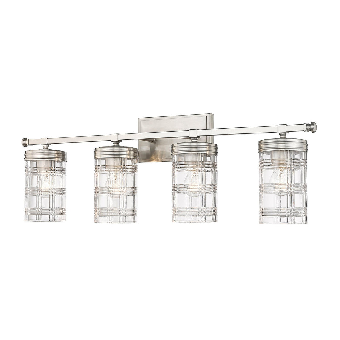 Z-Lite Archer 344-4V-BN Bath Vanity Light 33 in. wide - Brushed Nickel
