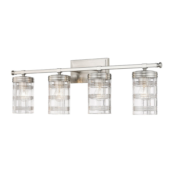 Z-Lite Archer 344-4V-BN Bath Vanity Light 33 in. wide - Brushed Nickel