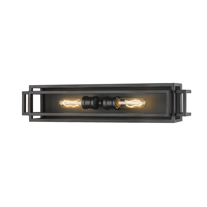 Z-Lite Titania 454-2V-MB Bath Vanity Light 5 in. wide - Matte Black