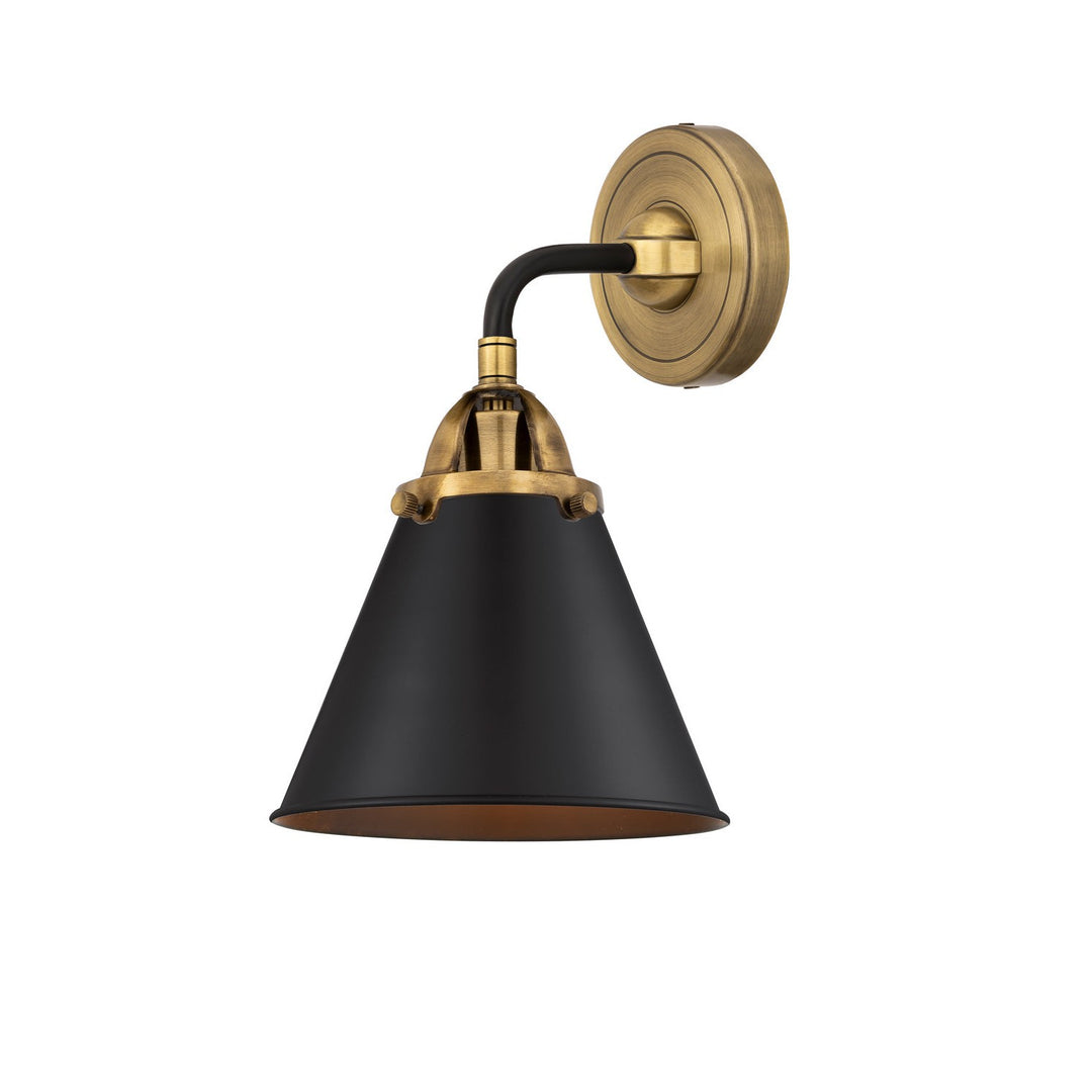 Innovations Nouveau 2 288-1W-BAB-M13-BK Wall Sconce Light - Black Antique Brass