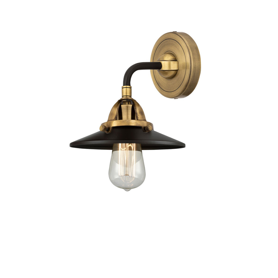 Innovations Nouveau 2 288-1W-BAB-M6-BK Wall Sconce Light - Black Antique Brass
