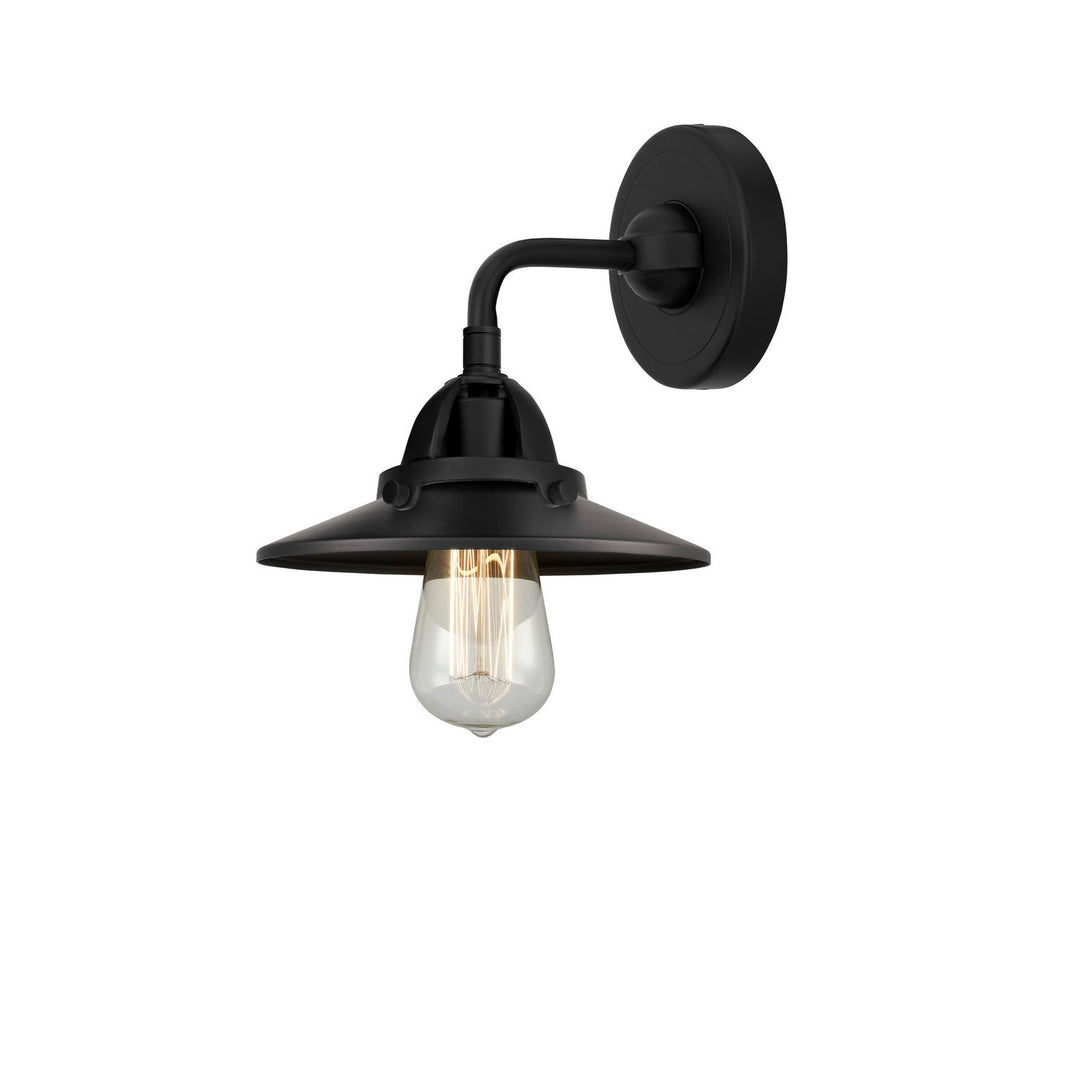 Innovations Nouveau 2 288-1W-BK-M6-BK Wall Sconce Light - Matte Black