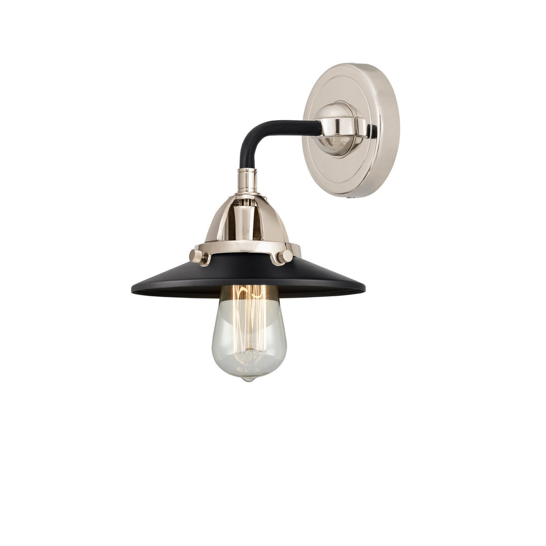 Innovations Nouveau 2 288-1W-BPN-M6-BK Wall Sconce Light - Black Polished Nickel