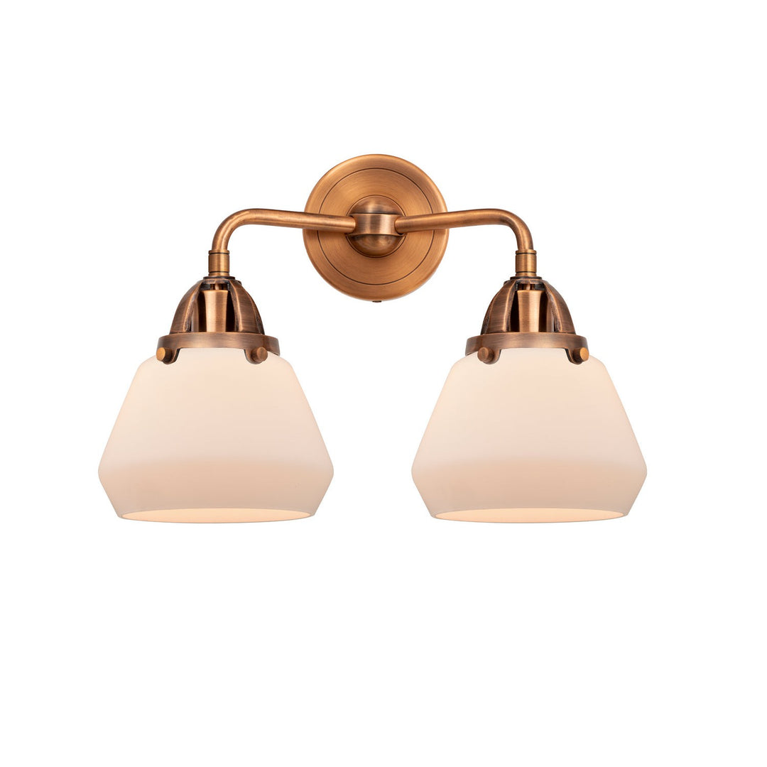 Innovations Nouveau 2 288-2W-AC-G171-LED Bath Vanity Light 15 in. wide - Antique Copper