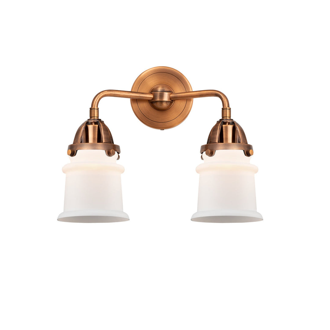 Innovations Nouveau 2 288-2W-AC-G181S-LED Bath Vanity Light 14 in. wide - Antique Copper