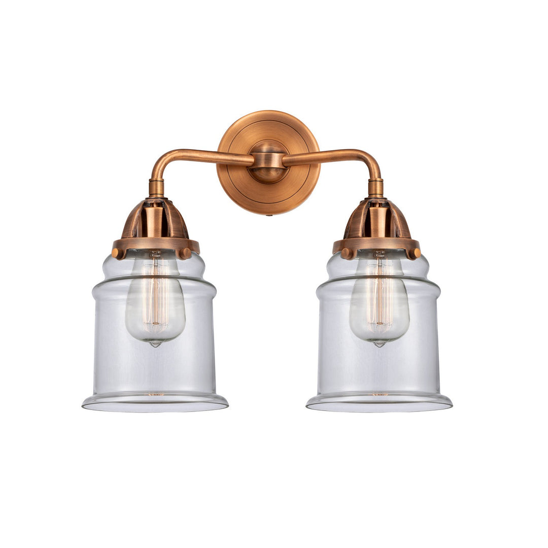 Innovations Nouveau 2 288-2W-AC-G182 Bath Vanity Light 14 in. wide - Antique Copper