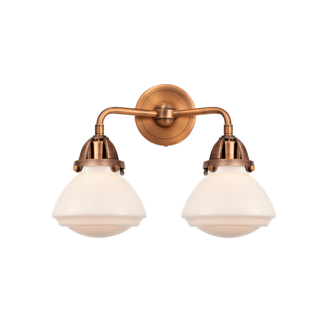 Innovations Nouveau 2 288-2W-AC-G321 Bath Vanity Light 15 in. wide - Antique Copper