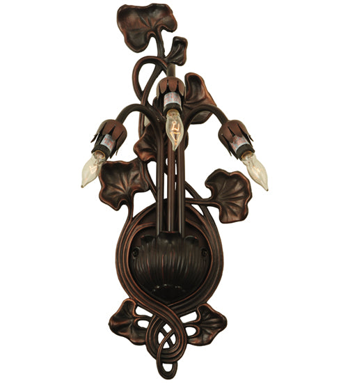 Meyda Tiffany Pond Lily 12523 Wall Light - Mahogany Bronze