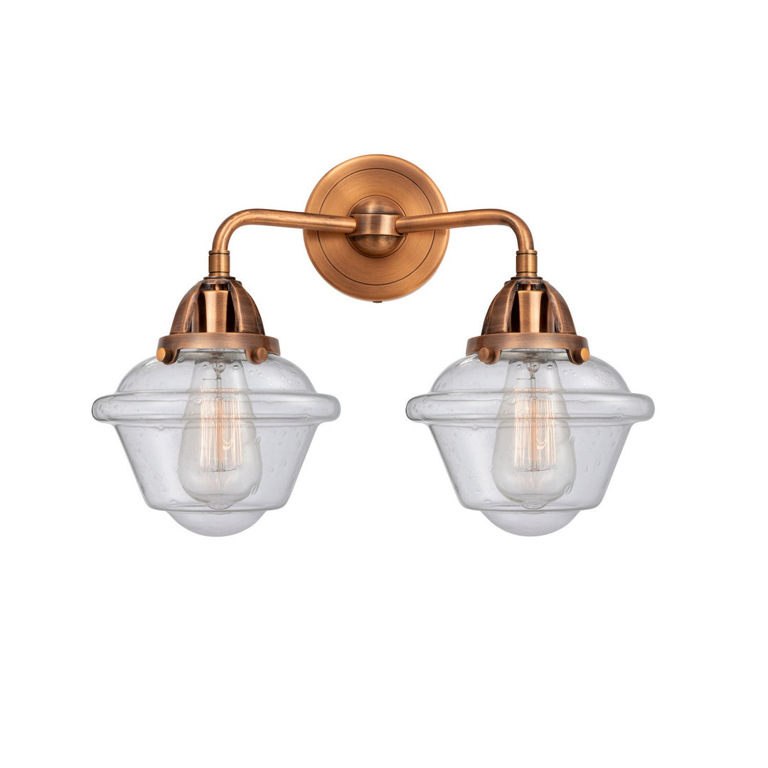 Innovations Nouveau 2 288-2W-AC-G534 Bath Vanity Light 16 in. wide - Antique Copper