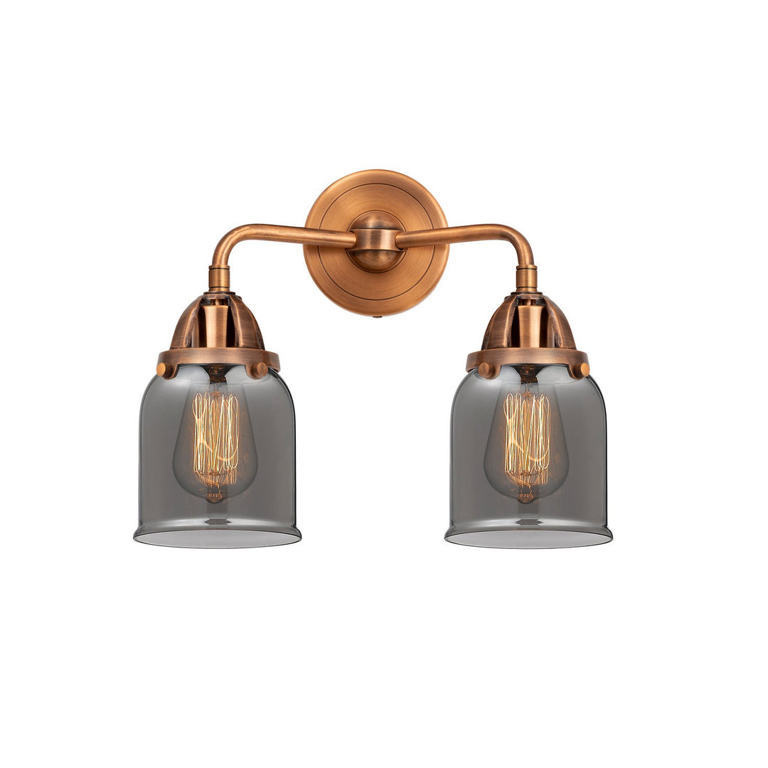 Innovations Nouveau 2 288-2W-AC-G53-LED Bath Vanity Light 13 in. wide - Antique Copper