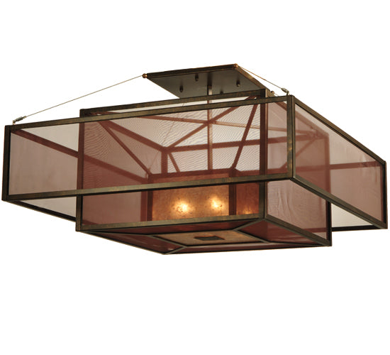 Meyda Tiffany Quadrato 125236 Ceiling Light - Copper