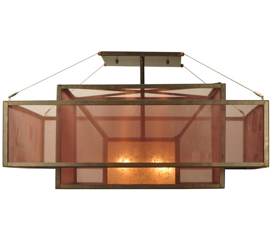 Meyda Tiffany Quadrato 125236 Ceiling Light - Copper