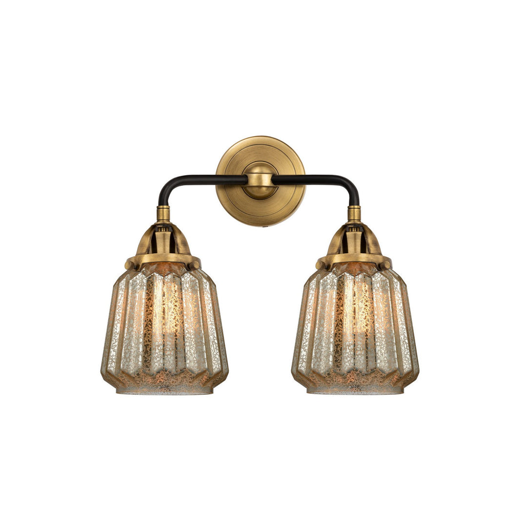 Innovations Nouveau 2 288-2W-BAB-G146-LED Bath Vanity Light 14 in. wide - Black Antique Brass