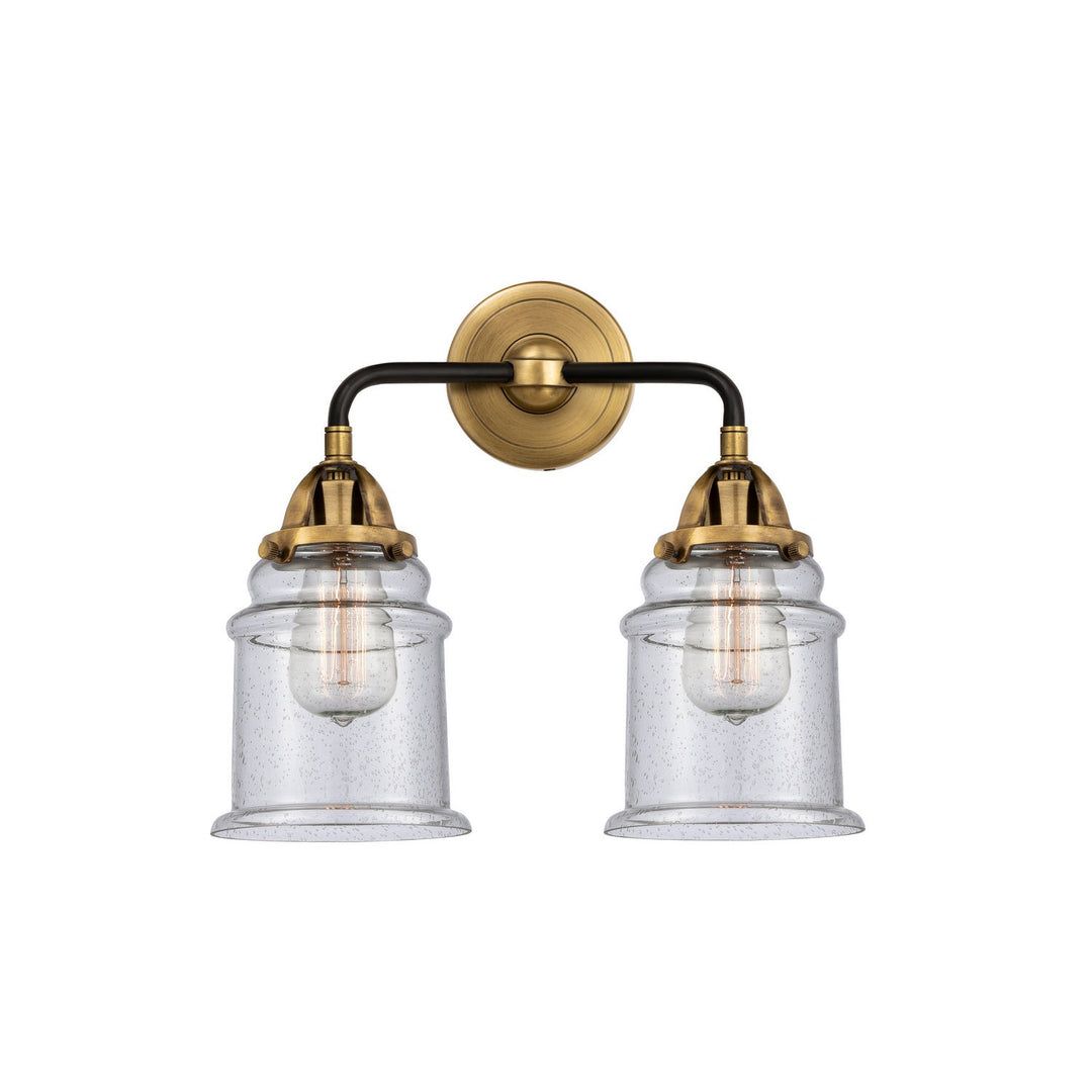 Innovations Nouveau 2 288-2W-BAB-G184 Bath Vanity Light 14 in. wide - Black Antique Brass