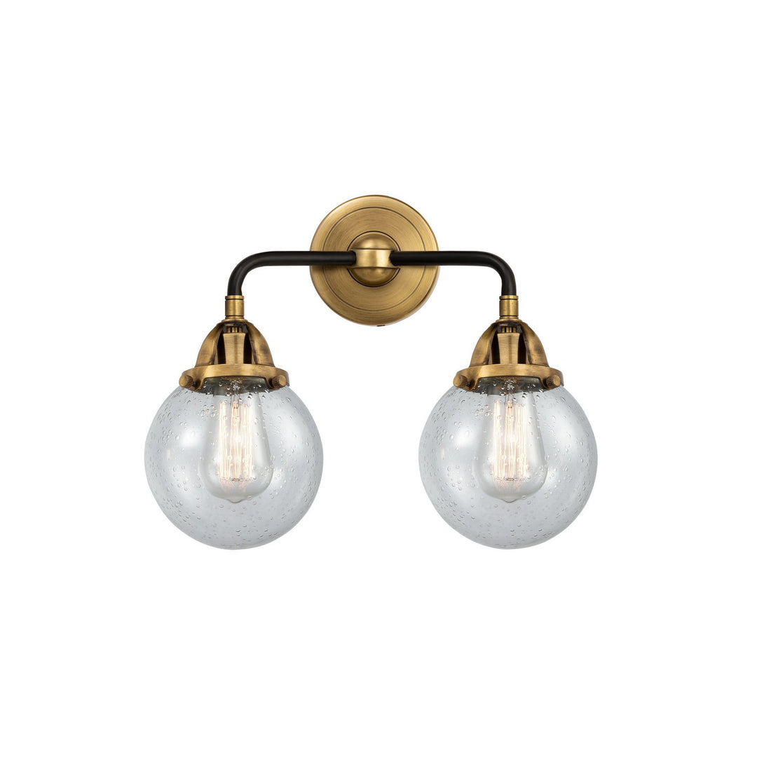 Innovations Nouveau 2 288-2W-BAB-G204-6 Bath Vanity Light 14 in. wide - Black Antique Brass