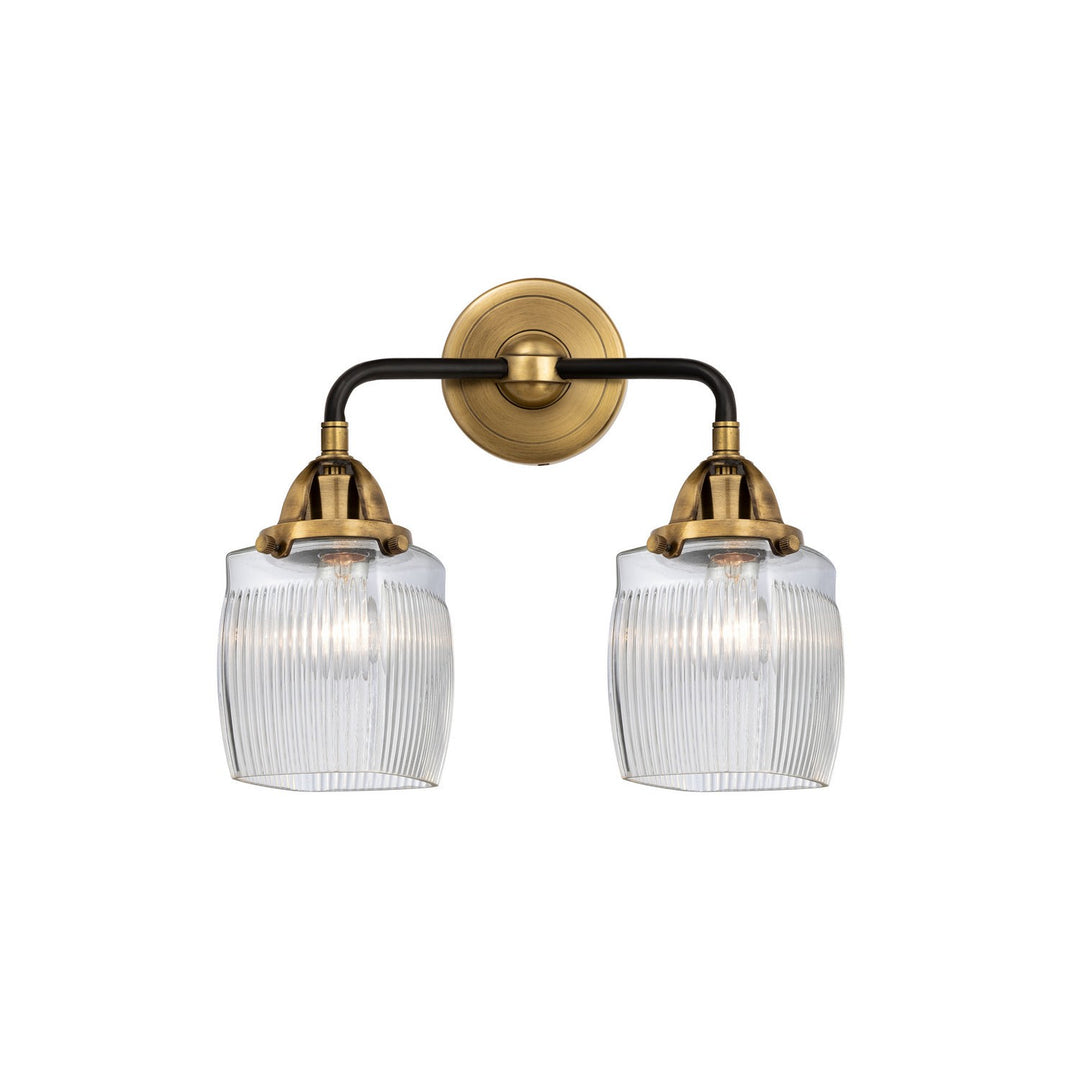 Innovations Nouveau 2 288-2W-BAB-G302 Bath Vanity Light 14 in. wide - Black Antique Brass