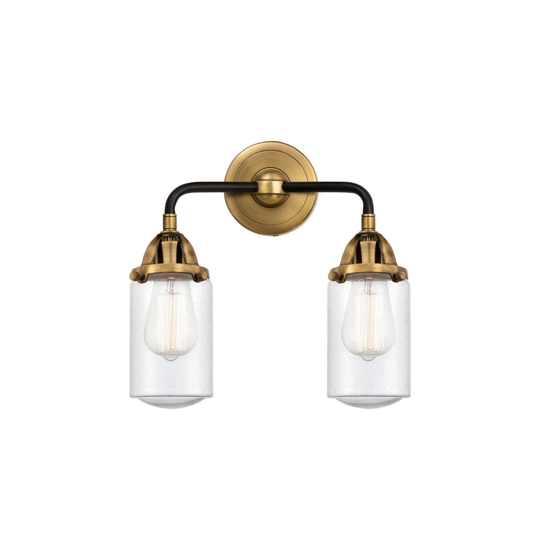 Innovations Nouveau 2 288-2W-BAB-G314 Bath Vanity Light 13 in. wide - Black Antique Brass