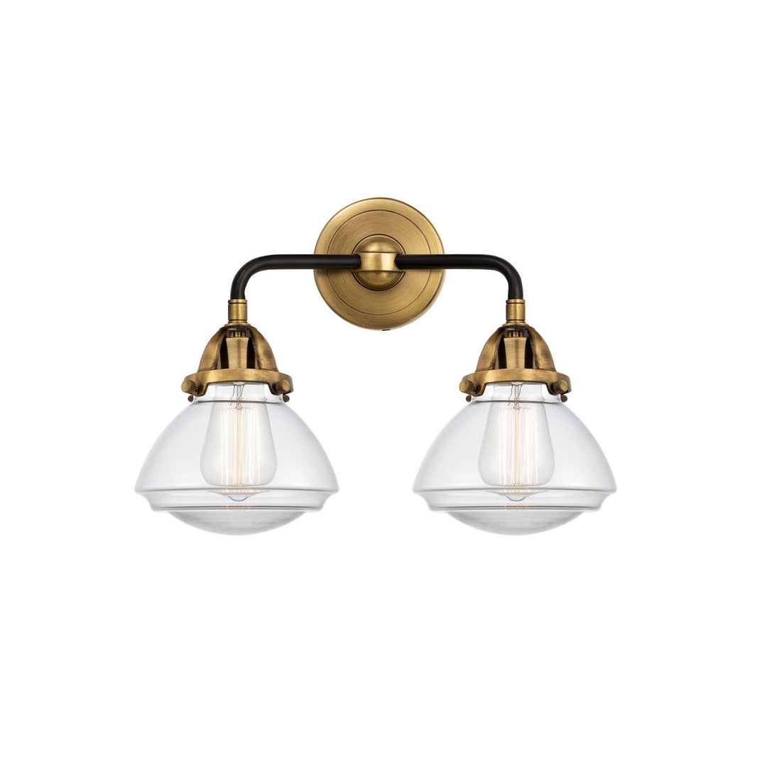 Innovations Nouveau 2 288-2W-BAB-G322 Bath Vanity Light 15 in. wide - Black Antique Brass