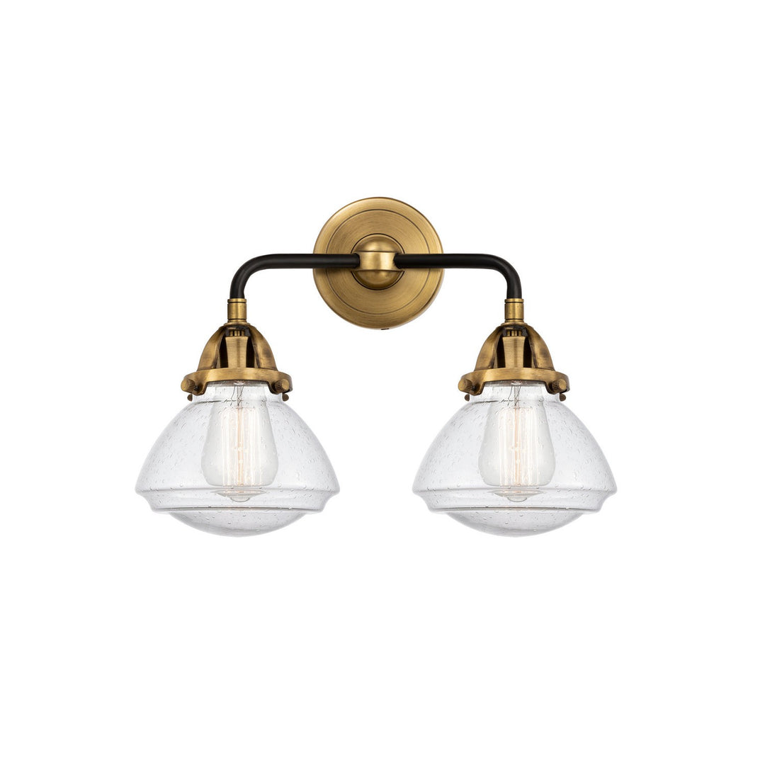 Innovations Nouveau 2 288-2W-BAB-G324 Bath Vanity Light 15 in. wide - Black Antique Brass