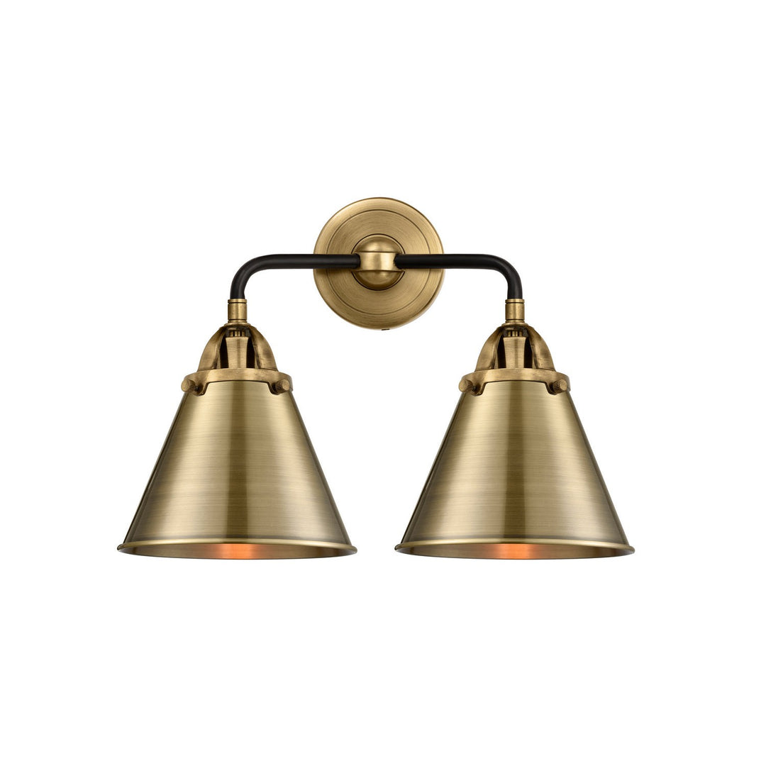 Innovations Nouveau 2 288-2W-BAB-M13-AB Bath Vanity Light 16 in. wide - Black Antique Brass