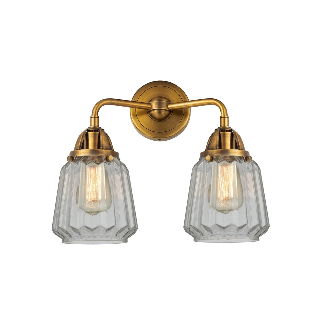 Innovations Nouveau 2 288-2W-BB-G142-LED Bath Vanity Light 14 in. wide - Brushed Brass