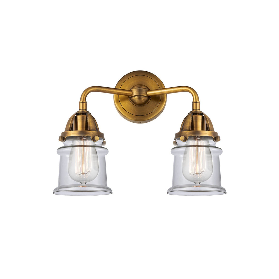 Innovations Nouveau 2 288-2W-BB-G182S Bath Vanity Light 14 in. wide - Brushed Brass