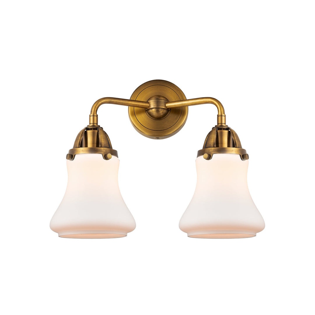 Innovations Nouveau 2 288-2W-BB-G191 Bath Vanity Light 14 in. wide - Brushed Brass