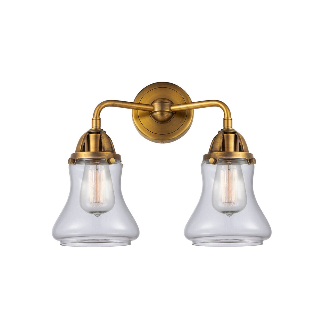 Innovations Nouveau 2 288-2W-BB-G192 Bath Vanity Light 14 in. wide - Brushed Brass