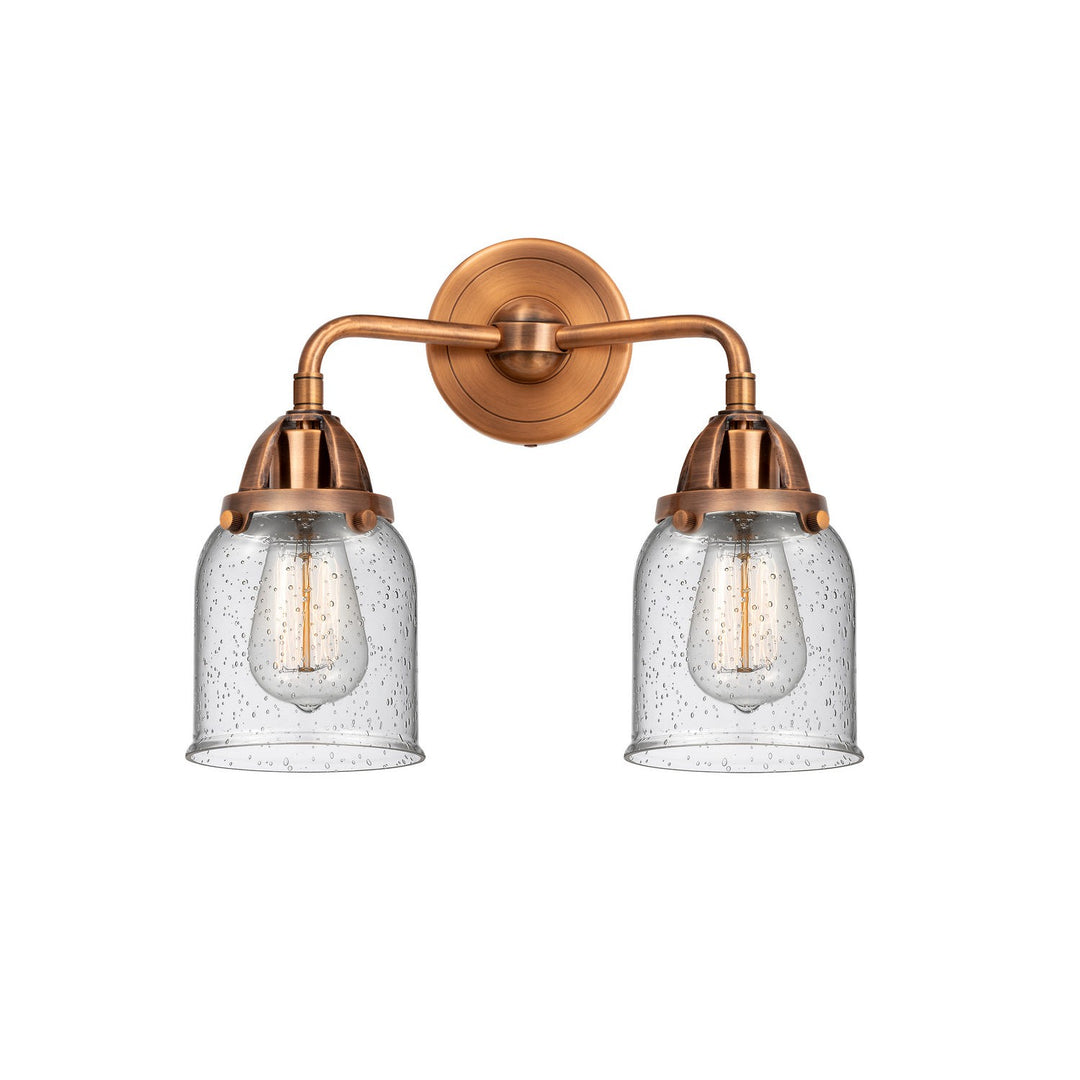 Innovations Nouveau 2 288-2W-AC-G54-LED Bath Vanity Light 13 in. wide - Antique Copper