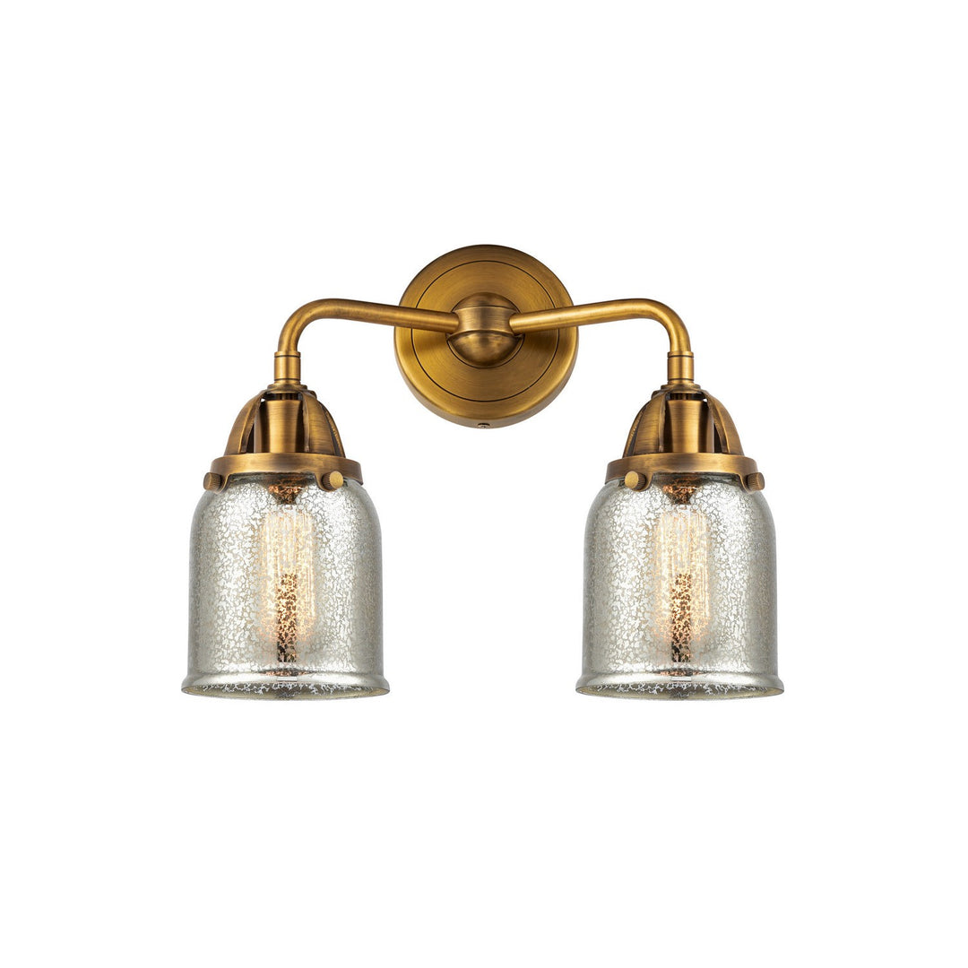 Innovations Nouveau 2 288-2W-BB-G58 Bath Vanity Light 13 in. wide - Brushed Brass
