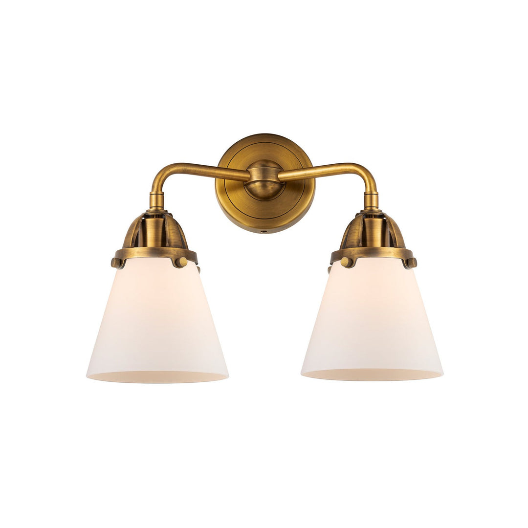 Innovations Nouveau 2 288-2W-BB-G61 Bath Vanity Light 15 in. wide - Brushed Brass