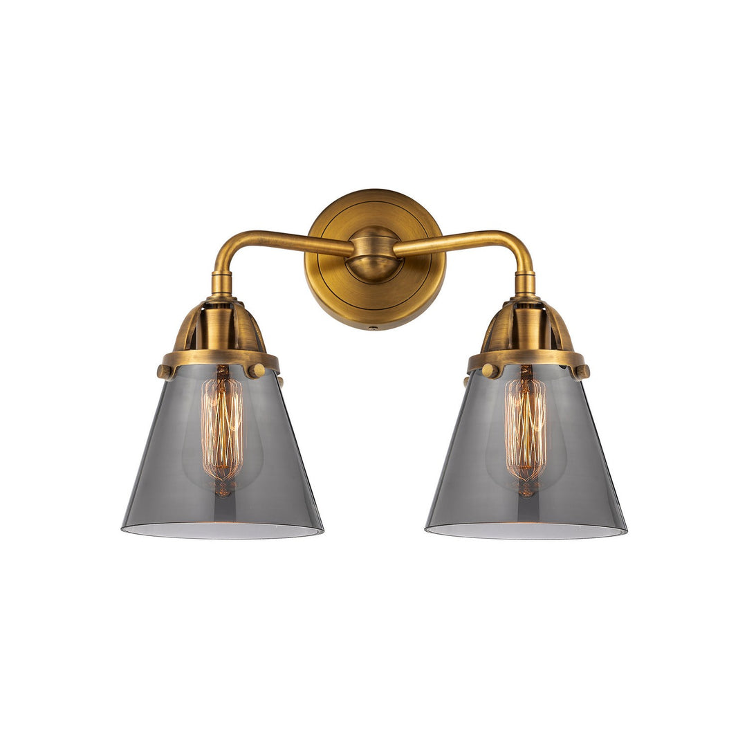Innovations Nouveau 2 288-2W-BB-G63 Bath Vanity Light 15 in. wide - Brushed Brass