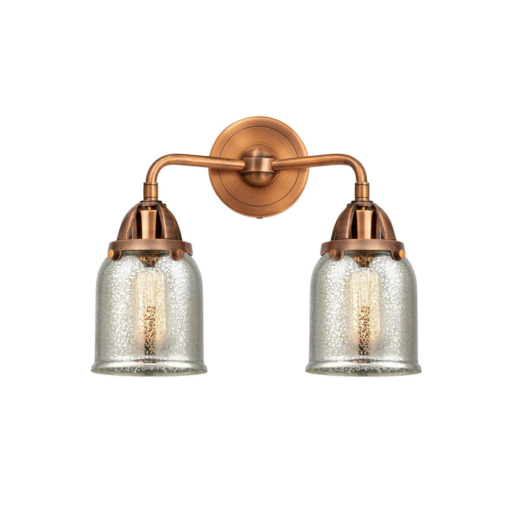 Innovations Nouveau 2 288-2W-AC-G58 Bath Vanity Light 13 in. wide - Antique Copper