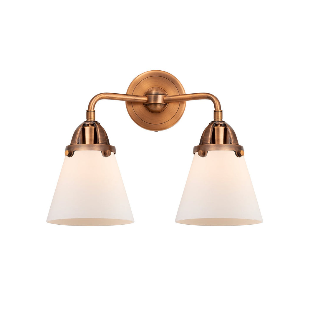 Innovations Nouveau 2 288-2W-AC-G61 Bath Vanity Light 15 in. wide - Antique Copper