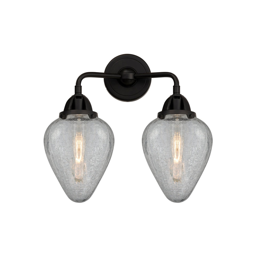 Innovations Nouveau 2 288-2W-BK-G165-LED Bath Vanity Light 15 in. wide - Matte Black