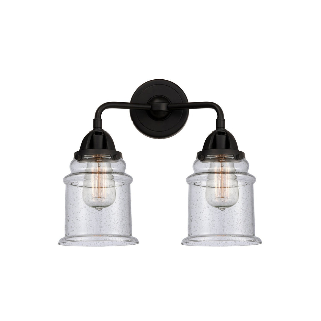 Innovations Nouveau 2 288-2W-BK-G184 Bath Vanity Light 14 in. wide - Matte Black