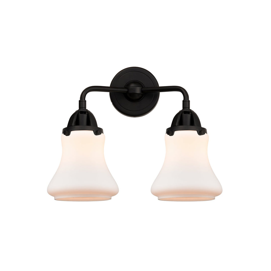 Innovations Nouveau 2 288-2W-BK-G191 Bath Vanity Light 14 in. wide - Matte Black