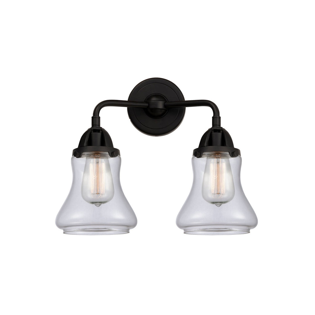 Innovations Nouveau 2 288-2W-BK-G192 Bath Vanity Light 14 in. wide - Matte Black