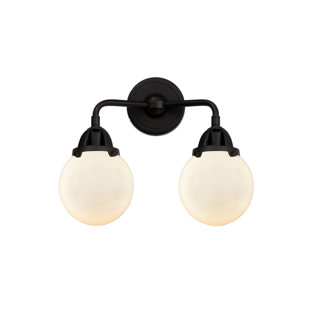 Innovations Nouveau 2 288-2W-BK-G201-6 Bath Vanity Light 14 in. wide - Matte Black