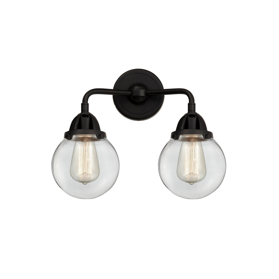 Innovations Nouveau 2 288-2W-BK-G202-6 Bath Vanity Light 14 in. wide - Matte Black