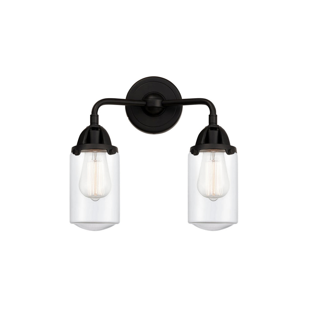 Innovations Nouveau 2 288-2W-BK-G312 Bath Vanity Light 13 in. wide - Matte Black