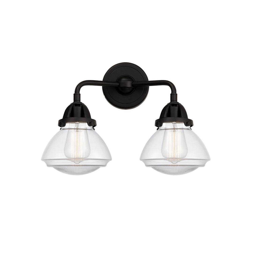 Innovations Nouveau 2 288-2W-BK-G322 Bath Vanity Light 15 in. wide - Matte Black