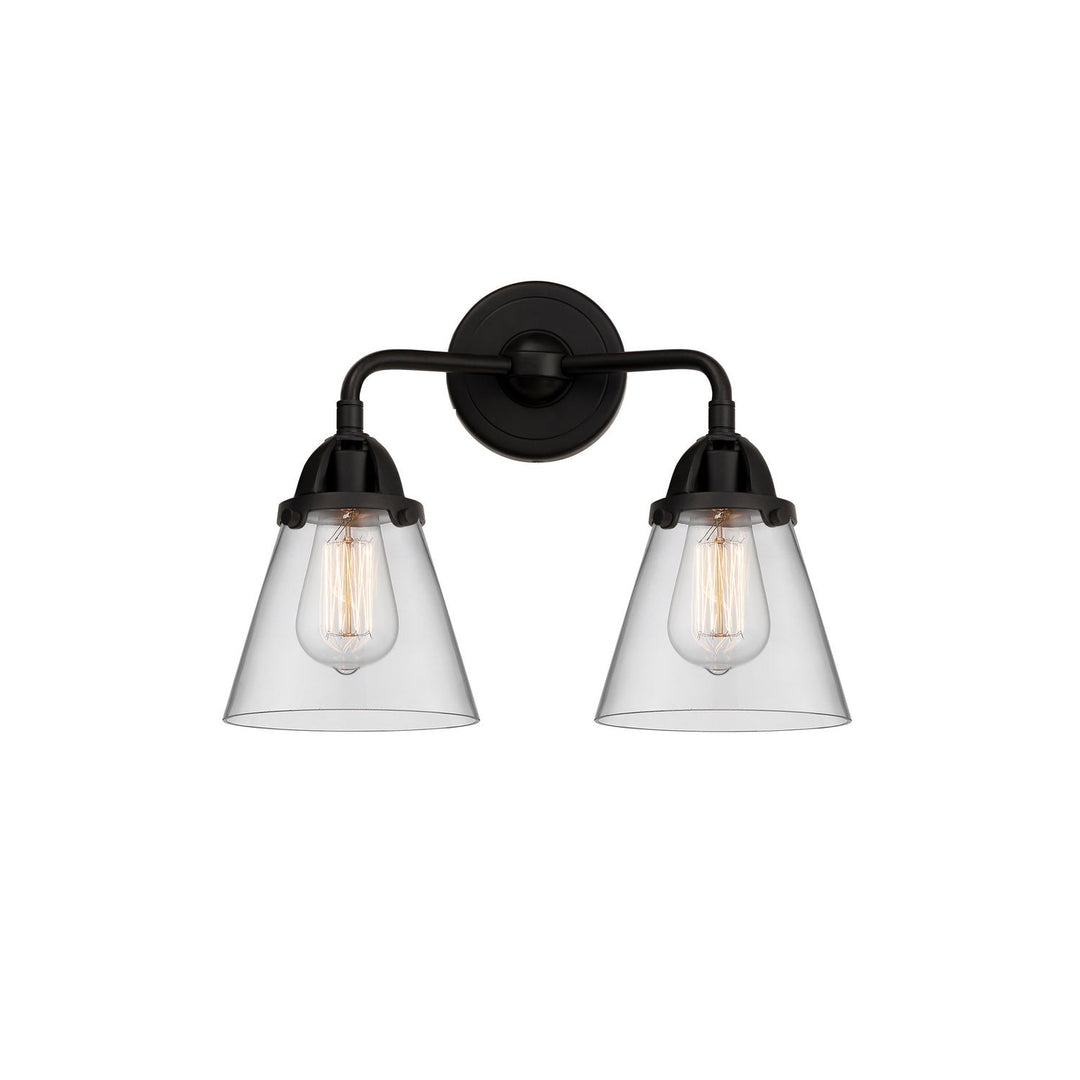 Innovations Nouveau 2 288-2W-BK-G62 Bath Vanity Light 15 in. wide - Matte Black