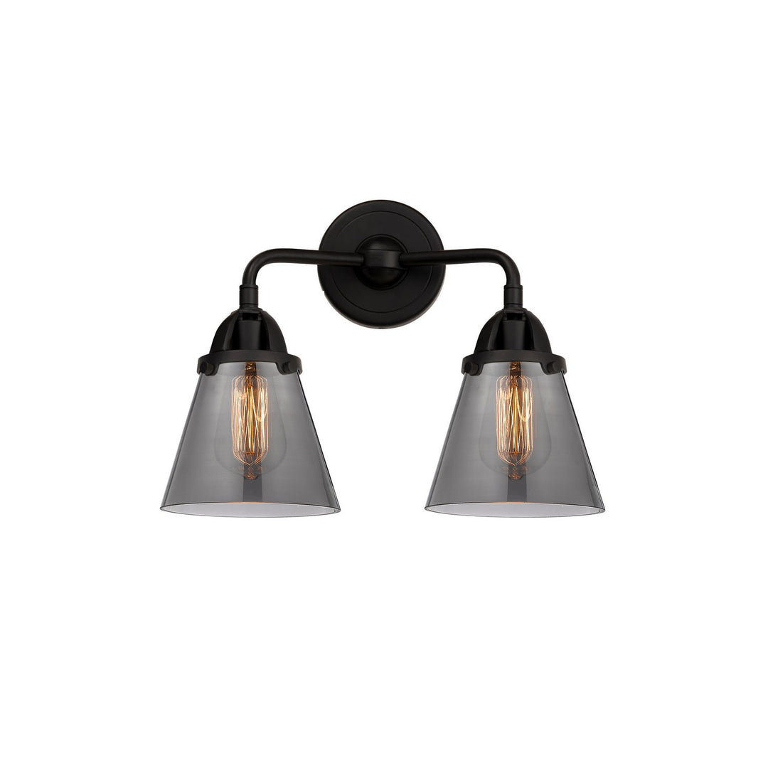 Innovations Nouveau 2 288-2W-BK-G63 Bath Vanity Light 15 in. wide - Matte Black