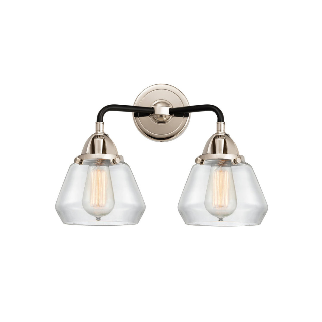 Innovations Nouveau 2 288-2W-BPN-G172 Bath Vanity Light 15 in. wide - Black Polished Nickel
