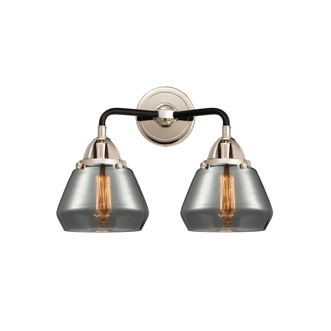 Innovations Nouveau 2 288-2W-BPN-G173 Bath Vanity Light 15 in. wide - Black Polished Nickel