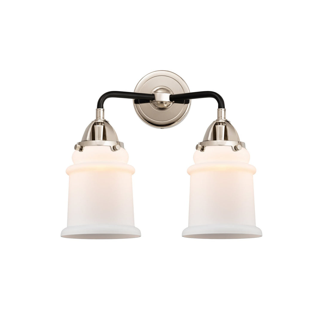 Innovations Nouveau 2 288-2W-BPN-G181 Bath Vanity Light 14 in. wide - Black Polished Nickel